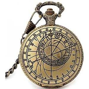 Zakhorloges Antieke retro antieke kompas ontwerp analoge zak horloge quartz ketting klok horloge mannen geschenken vrouwen fob horloges hanger geschenken