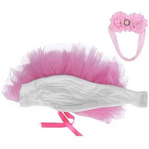 Pasgeboren fotorok, gezwollen rok zacht comfortabel voor babymeisjes voor festival voor verjaardag voor fotografie(roze)