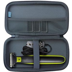 TUDIA Harde hoes van EVA-kunststof, compatibel met Philips Norelco OneBlade Hybride elektrisch scheerapparaat, QP2520 QP2570 [ALLEEN hoes]