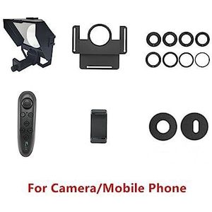 Teleprompter, Mini Teleprompter Portable Inscriber Mobile Artifact Video met afstandsbediening for telefoon en opname, Online onderwijs livestreaming(TT-3)