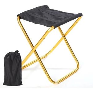 VJKAKZZPY Outdoor ultralichte aluminiumlegering mini opvouwbare viskruk draagbare opslag picknick meubels camping pony kruk (maat: geel)