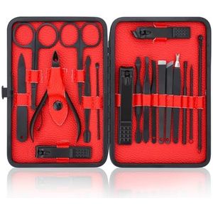 Manicureset van roestvrij staal, nagelverzorgingsset, professionele ingegroeide teennageltondeuse, verzorgingsgereedschap, pedicurekit en teennagelsnijder, dikke nagelschaar, toiletartikelen met