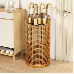 YFAURNDE - Parapluhouder - Goud - Opbergemmer met Grote Capaciteit - Stabiel en Duurzaam