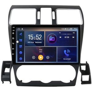 Dubbele DIN Android 14 autoradio voor Subaru Forester 2015-2018 9 Duim QLED Touch screen-met Draadloze Carplay Android Auto GPS navigatie 4G WiFi Stuurwielbediening achteruitrijcamera(P5 4G+WIFI 8Core