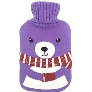 Mini warm water bottlehot, warmwaterkruik gebreide beschermhoes voor 2 liter grote warmwaterkruik PVC warmwaterzakken anti-brandende hoes verwarmende handen 16 kleuren (maat : GY) (Maat: PP)