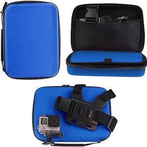 Navitech Blauwe Actiecamera Hard Case - Compatibel met GoXtreme Pioneer Action Cam