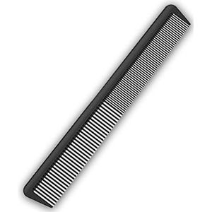JeoPoom Koolstofkam, compacte koolstofkam, grof fijn, 2 tanden, kapper, haarverzorging, gereedschap voor mannen en vrouwen, met verschillende soorten haar