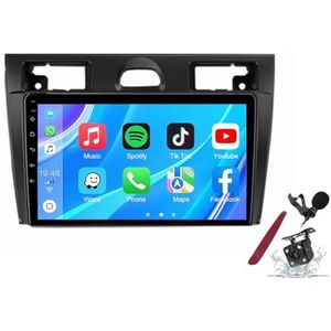 Android 14 Autoradio Navi voor F-ord Fiesta (2002-2008) 9 Inch Touchscreen Multimedia Speler met Draadloze Carplay GPS Navigatie FM RDS Bluetooth 5G-WiFi SWC DSP,M120s
