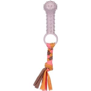 Flamingo Puppy speelgoed TPR Bunty OS taupe 20 x 3,2 x 3,2 cm