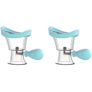 2 Set Siliconen Eye Wash Cups Ogen Cleaner Ogen Reiniging Schoon Vermoeide Ogen Blauw, 8,2x6,6x4,8 cm