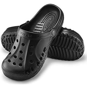 ESTRO Klompen Heren Tuinklompen Dames - Unisex Sanitaire Klompen Dames Tuinschoenen Gom Schoenen Zomer Heren A78 (36, Zwart)