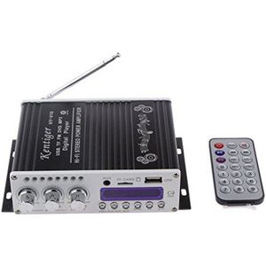 DollaTek Mini Bluetooth Hi-Fi Stereo Audio AMP Versterker Bass Booster MP4 12V Ondersteuning FM / MP3 / TF / USB / DVD voor auto Motorfiets Auto Auto CD DVD - Zwart