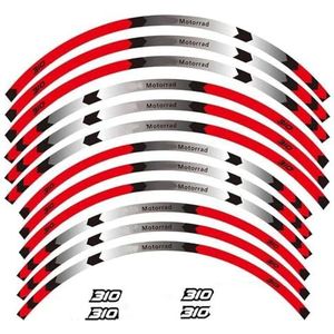 Accessoires Onderdelen Reflecterende Motorfiets Wiel Stickers Naaf Decals Velg Stripe Tape Accessoires Voor B&MW G310GS G 310 GS G310 Gs(Style 1)