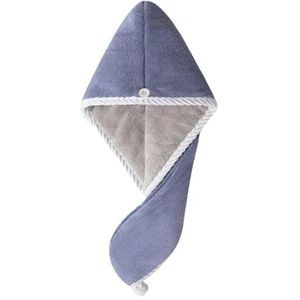 Haarhanddoek microvezel haarhanddoeken sneldrogende haartulbanden voor nat haar microvezel haarhanddoek wrap haaraccessoires (kleur: blauw)