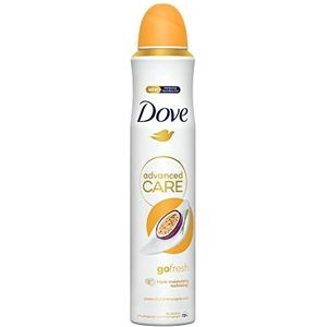 Dove Advanced Care Go Fresh Passievrucht en citroengras geur met drievoudige hydraterende technologie, deodorantspray voor 72 uur bescherming, 200 ml