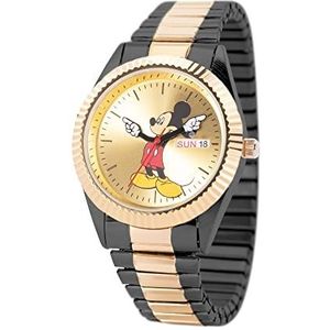 Disney Mannen Analoge Japanse Quartz Horloge met Legering Band WDS001208, Twee Toon