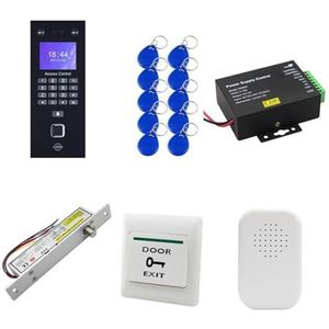 Inklokken in Machine, Biometrische vingerafdrukherkenning Apparaat Gezicht Tijdregistratie Systeemkits RJ45 LAN Netwerk Elektronische Machine for kantoor Kantoorponsklok(Color:Kit-7)