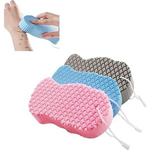 3 stuks superzachte scrub badspons, scrub badspons voor het reinigen van het lichaam, lichte schuimvorming en bescherming van de gezondheid van de huid voor vrouwen, mannen en kinderen