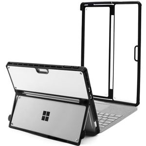 Omnpak Hoes voor Surface Pro 11/10/9 tablet, zakelijke hoes, stootvaste robuuste harde schaal beschermhoes multi-kijkhoek, compatibel met het Type Cover-toetsenbord