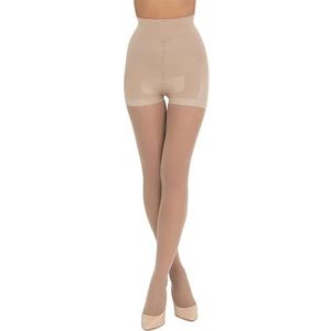 LORES Afslankende Hoge Taille Panty – Met Compressie Control Top & Push-Up Effect, Natural L/XL