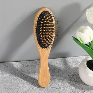 Houten kam professionele luchtkussen haaruitval massage borstel haarborstel kam hoofdhuid haarverzorging gezonde bamboe kam (maat : 7)
