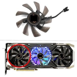 Computerkoelgedeelte 85MM T129215BU T128015BU DC12V 4Pin grafische ventilator voor RX 5700 XT compatibel met Taichi X 8G OC+ koeling (ventilator - A) grafische kaarten