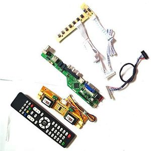Voor LTM170EU-L31/L32/L35 LVDS 4CCFL 30Pin toetsenbord+afstandsbediening+omvormer LCD-monitor T.V53 drive card board HDMI VGA USB AV RF DIY kit (LTM170EU-L31)