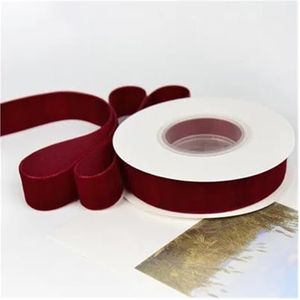 Fluwelen lint 20 mm 5 meter/partij fluwelen lint handgemaakt bruiloft decoratie lint voor geschenkverpakking doe-het-zelf haar strik naaistof (kleur: 5 yards-07, maat: 20 mm)