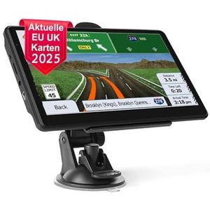 NEWFUN Professionele GPS-vrachtwagen, 12,7 cm (5 inch), GPS-navigatieapparaat, auto, 2025, levenslange Europese kaarten, voor vrachtwagens en auto's