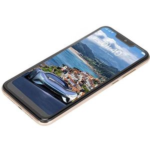 Dual SIM Mobiele Telefoon, 2800 MAh Lithium-ionbatterij, Gezichtsherkenning, Ontgrendelde Smartphone, 10-core CPU, 3 GB 32 GB voor Surfen op Internet (Goud)