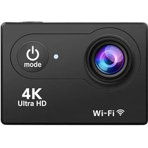 Actiecamera, Action Camera 4K 60fps 2.0 Inch Scherm Action Cam Motorfietsen Video Sportcamera Met Afstandsbediening,voor fietsen, motorfietsen