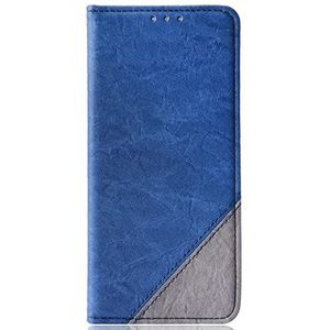 LIUZIHAN Hoesje voor Oppo Find X3 Neo. Krasbestendig, Flip Case Zijzuig Kickstand Feature Card Slots Case, PU Lederen Folio Cover voor Oppo Find X3 Neo.Blue