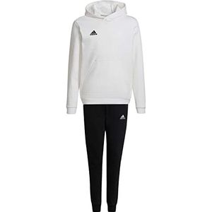 adidas kinder sweatpak entrada 22, wit/zwart, 152