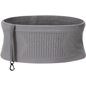 Heuptas for hardloopriem, heuptas for wandelen, fietsen, sport met verstelbare riem, lichtgewicht hardlooprugzak(Size:Gray M)