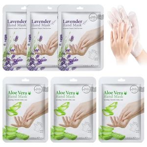 Handmasker, 6 paar hydraterende handschoenen, handmasker, voedend peeling-masker, hydrateert de huid diep, voor verouderende en gebarsten droge handen