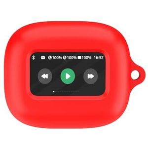 Oordopjes Siliconen Case voor JBL Live Flex 3 Hoofdtelefoon Beschermhoes Valbestendige en stofdichte Oortelefoon Bescherming Sleeve (Rood)