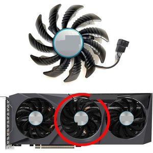 Vervangende ventilator PLD08010S12HH voor GIGABYTE voor Radeon RX6600XT 6700 6700XT voor EAGLE OC grafische kaart(Middle fan)