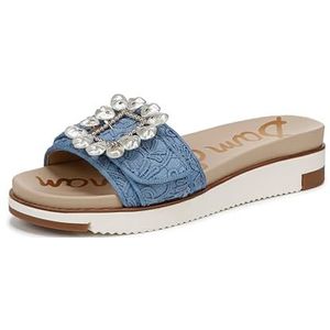 Sam Edelman Dames Ariane Slide Sandaal, Royal Sky Blue Lace, 3 UK, Koninklijk Hemelsblauw, 36 EU
