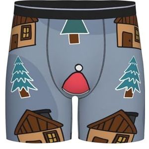 GRatka Boxer slips, heren onderbroek Boxer Shorts been Boxer Slip Grappige nieuwigheid ondergoed, Merry Christmas Tree, zoals afgebeeld, XXL