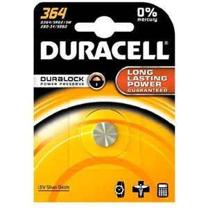 Duracell 364/363 knoopcel, zilveroxide, 1 stuk