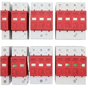 Dubbele pool overspanningsbeveiliging, 1 st AC SPD 1P 2P 3P 4P 20~40KA 30KA~60KA 385V Huis overspanningsbeveiliging Beschermend laagspanningsbeveiligingsapparaat(20-40ka,4)