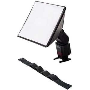 LumiQuest SoftBox III LQ-119S, Flash Diffuser & Light Softener, Universal Classic Design for External Camera Flashes with UltraStrap, Black