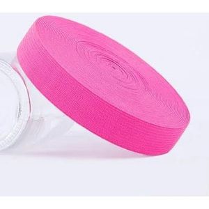 40 meter 20/25 mm elasticiteit elastische band voor ondergoed broek beha rubberen kleding verstelbare zachte tailleband naaien accessoires-roze rood-25mm 40meter