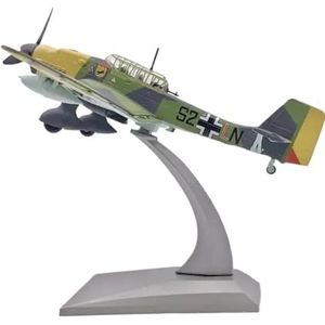 Snap-Fit vlieguig model Legering Model Op Schaal 1:72 Voor Ju87b Duikbommenwerper Model Militaire Vliegtuigen Modelcollectie Display Legering vliegtuigmodel