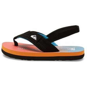Quiksilver Molokai Layback sandalen voor kinderen, Blauw Oranje, 22 EU