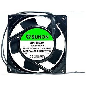 Original SF11592A 1092HBL.GN AC115V 0.12/0.11A 92x92x25mm aluminum frame equipment fan
