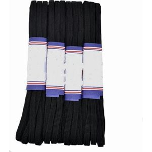 rol 4 yards platte brede elastische banden voor kleding kleding naaien accessoires breedte 7,0 mm zachte gebreide stretch elastische band-zwart