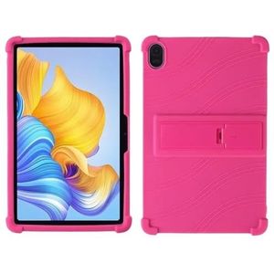Tablet Case Geschikt for Huawei Honor Pad 8 12 ""HEY-W09 12inch Stand Tablet Cover Soft Silicon Case beschermende Shell(Rose red)