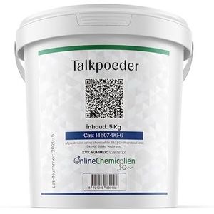 Online chemicaliën - Talkpoeder - Ongeparfumeerd - 5 kg - Voor Hem en Haar