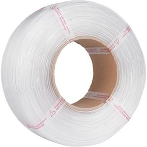 PETG -filament 1,75 mm 3D -printer Filament Hoge taaiheid Gemakkelijk te gebruiken Clog bubble soepele printervaring voor prusa ankermaker de meeste 3D -printers zwart (Wit)
